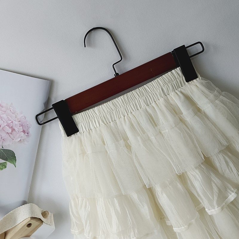 女童半身裙2024新款儿童百褶裙长款蛋糕裙夏季a字裙公主网纱裙子,淘宝优惠券,粉丝福利购,淘宝优惠卷