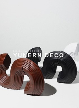 现代家居装饰书挡客厅博古置物架电视柜酒店样板房间书房收纳摆件