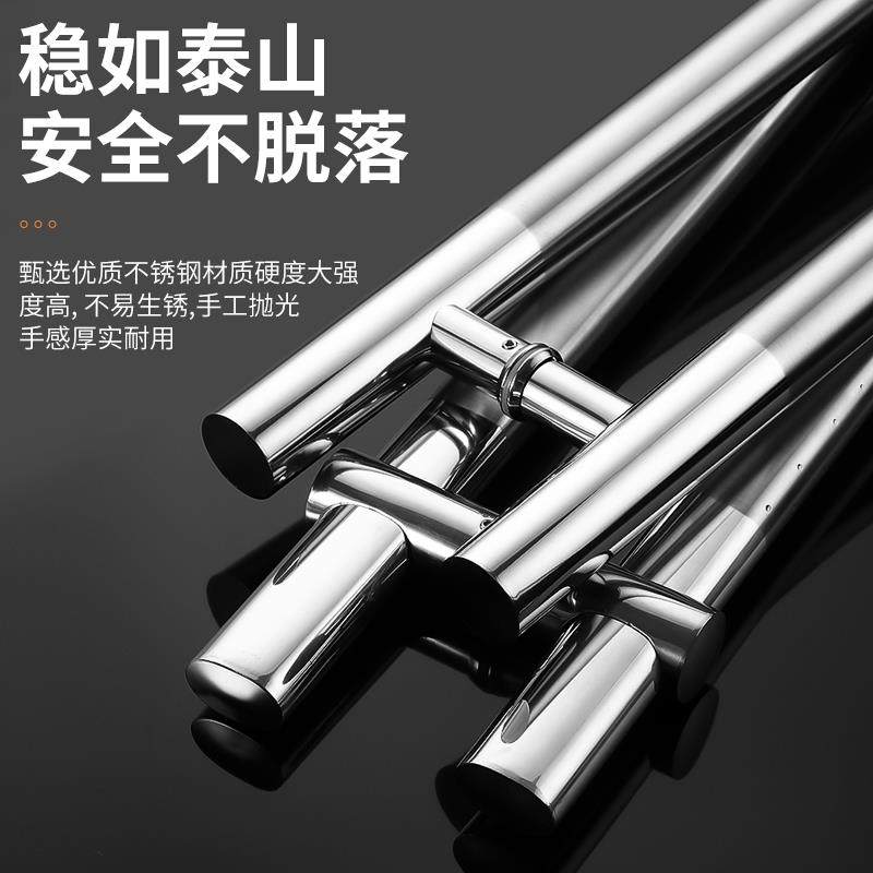 玻璃门拉手不锈钢扁管可调节孔距无框有框对装推拉地弹大木门把手,淘宝优惠券,粉丝福利购,淘宝优惠卷
