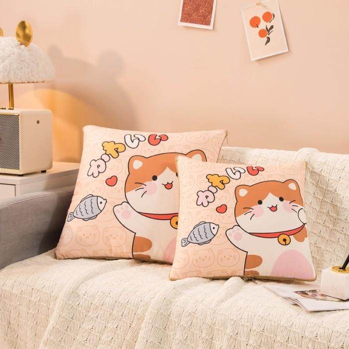 萌宠抱枕被子沙发两用女生睡觉车用办公室午睡毯多功能毯子二合一,淘宝优惠券,粉丝福利购,淘宝优惠卷