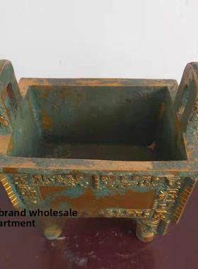 采购产品青铜三脚架，胸钉图案，方三脚架，蛾三脚架，擦金，古董