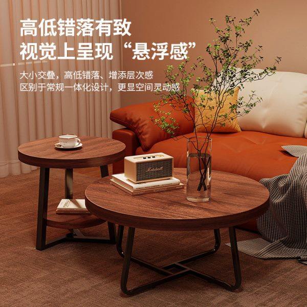 床边桌子置物架客厅沙发边几迷你木圆桌家用卧室床头桌小型茶几桌,淘宝优惠券,粉丝福利购,淘宝优惠卷