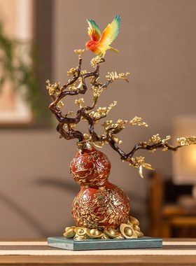 朱炳仁铜 福禄满堂家居玄关装饰电视柜桌面艺术摆件乔迁送礼