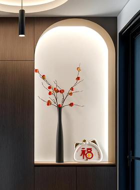 贝汉美创意轻奢陶瓷花瓶入户玄关电视柜高级感壁龛家居装饰品摆件