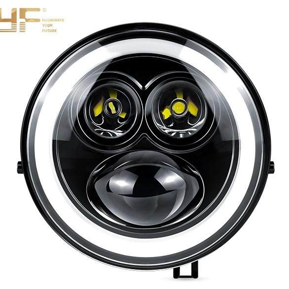 小龟王电动车LED大灯改装配件超亮透镜防水强光5代电瓶车车灯总成,淘宝优惠券,粉丝福利购,淘宝优惠卷