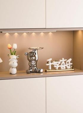 轻奢高档入户玄关钥匙收纳摆件家居客厅餐柜酒柜装饰品乔迁礼物