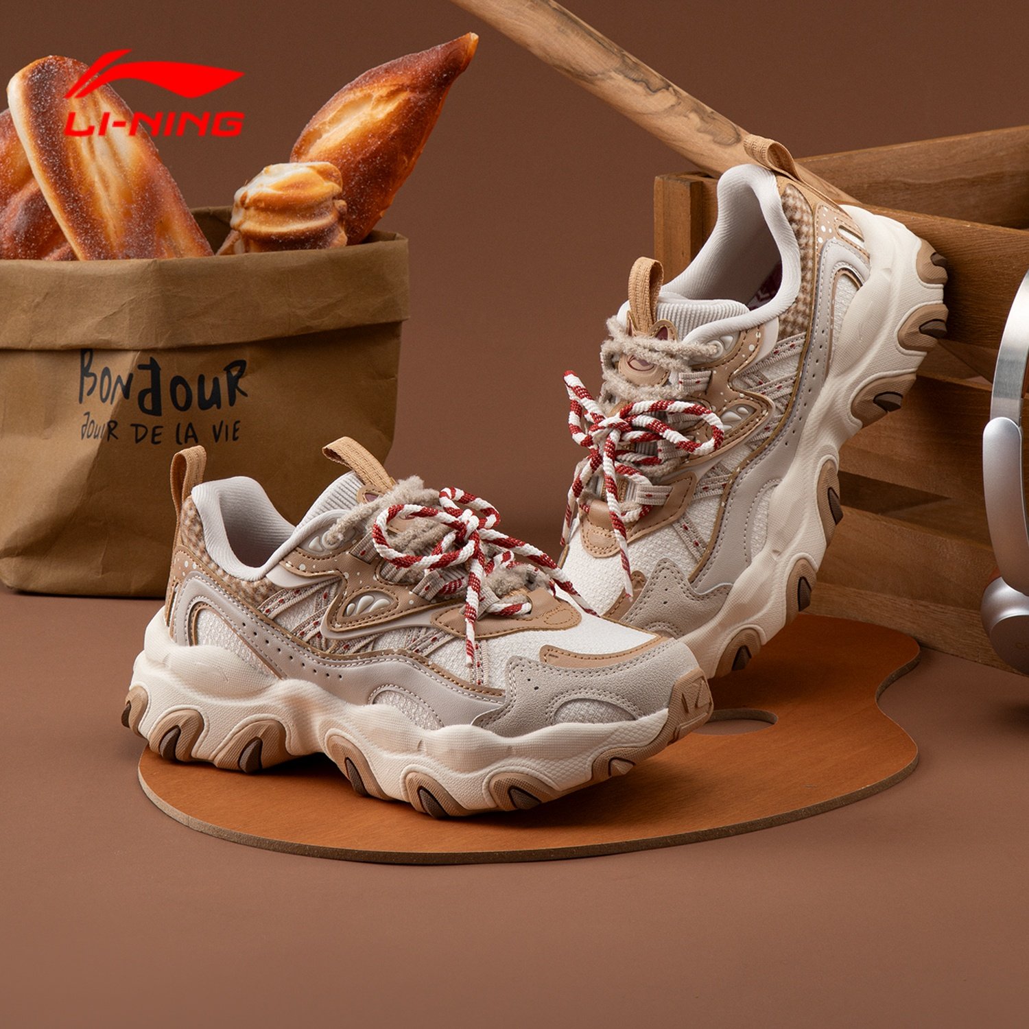 李宁休闲鞋猫爪LITE 3女鞋2026冬新款厚底增高舒适百搭女款老爹鞋,淘宝优惠券,粉丝福利购,淘宝优惠卷