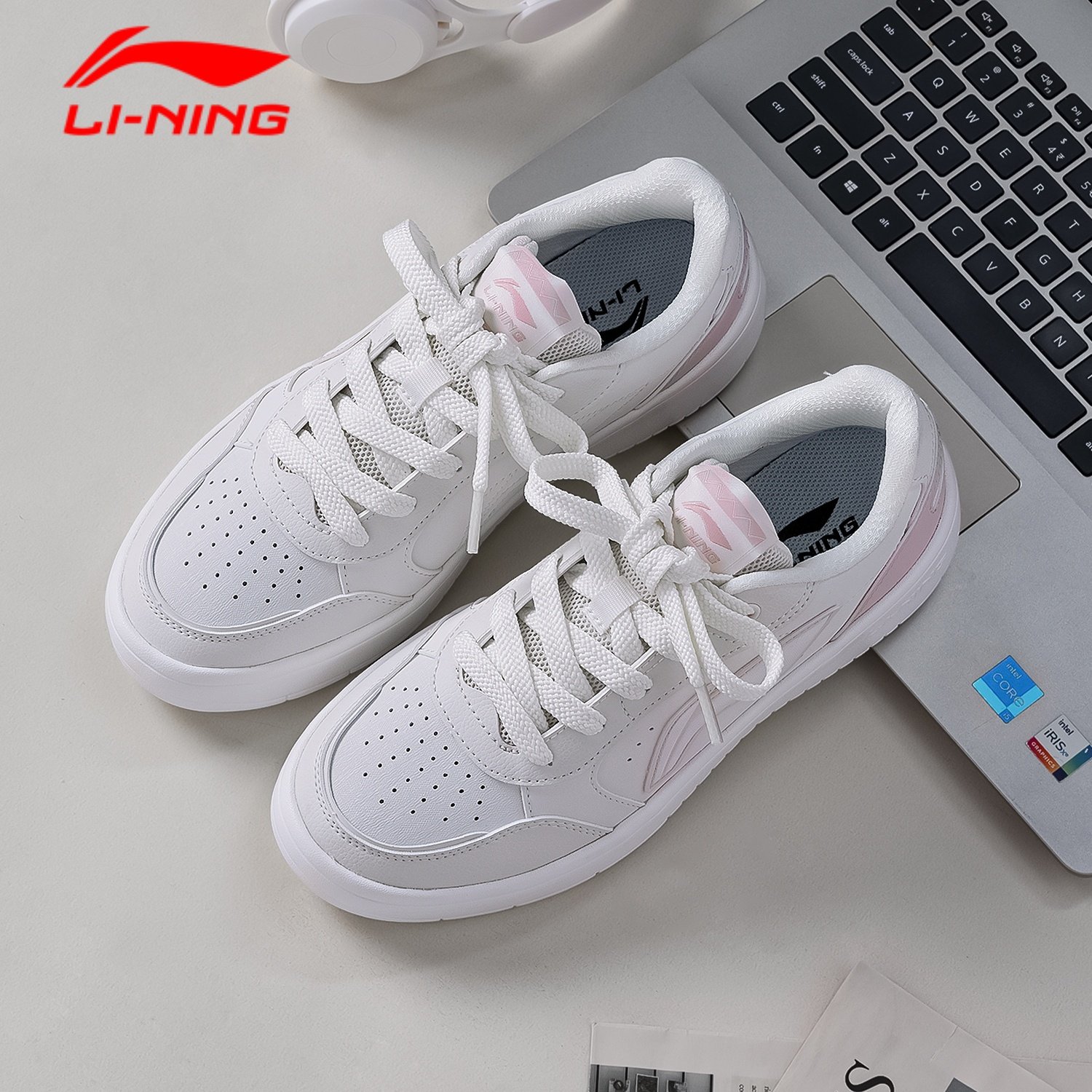 李宁元宝pure板鞋女鞋2026新款经典百搭低帮小白鞋增高运动休闲鞋,淘宝优惠券,粉丝福利购,淘宝优惠卷