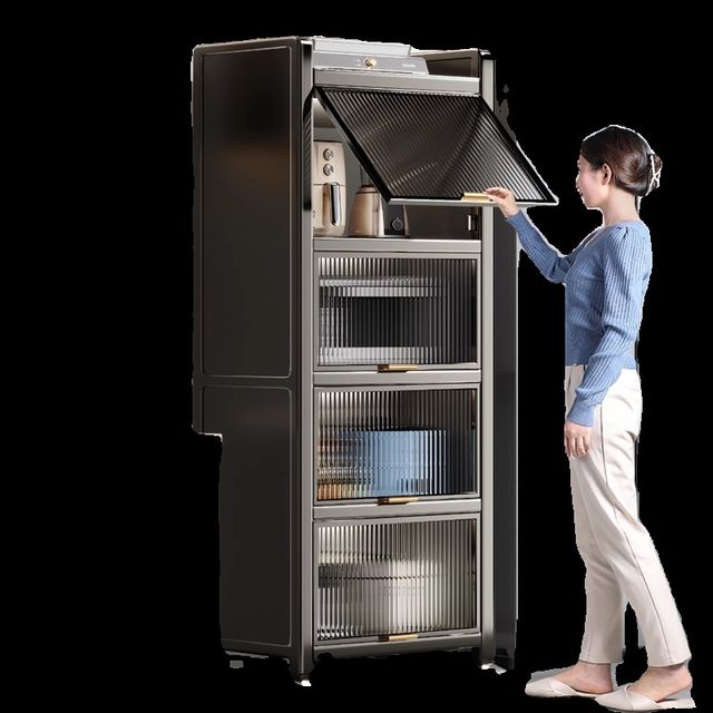 Thickened high kitchen storage rack floor-standing multi-q-layer storage cabinet cabinet cabinet cabinet cabinet joint storage cabinet storage rack cabinet