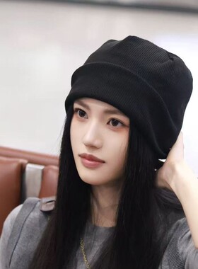 沈羽洁同款堆堆帽女秋冬季大头围