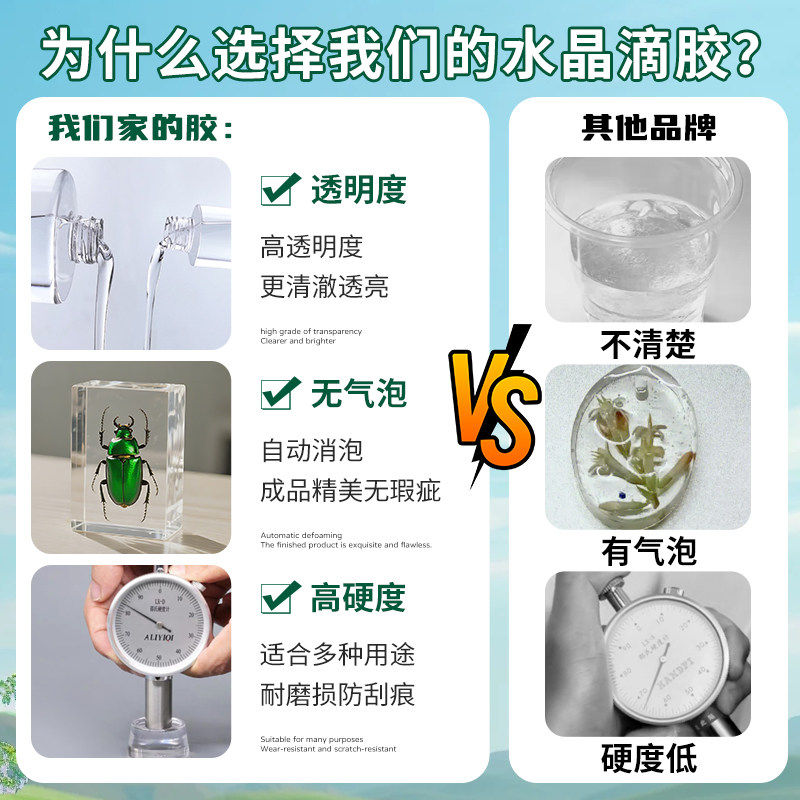 环氧树脂ab胶 高透明水晶滴胶手工diy标本昆虫材料动植物模具套装,淘宝优惠券,粉丝福利购,淘宝优惠卷