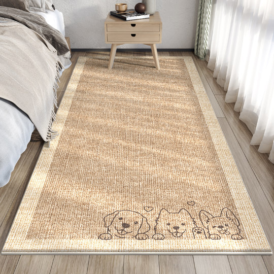 卧室地毯床边毯ins风家用客厅沙发茶几脚垫2025新款高级床前地垫