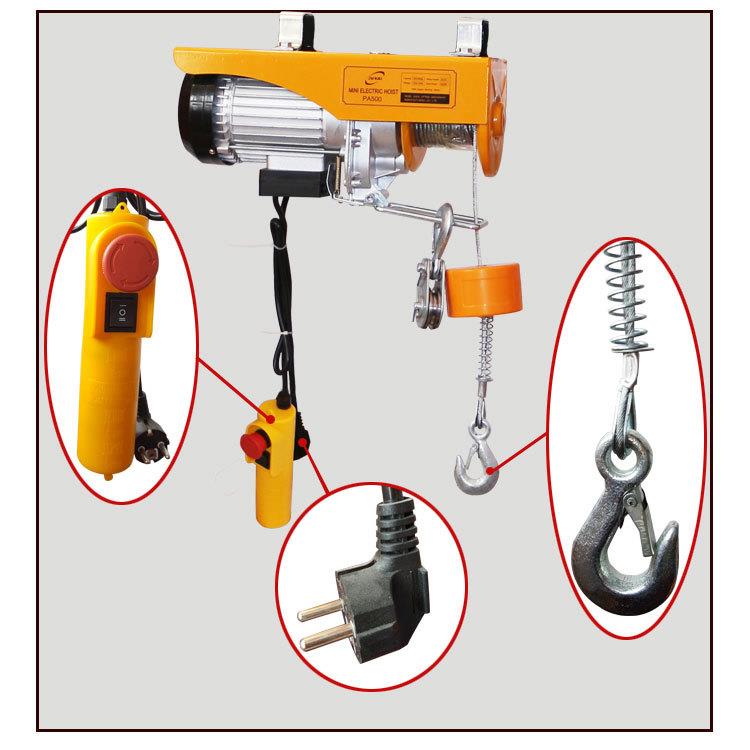 跨境电商货源微型电动葫芦PA200/PA250/PA300/PA400/PA800小吊机 - 图2