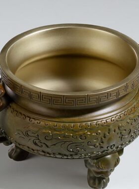 铜师傅 铜摆件《聚宝盆》家居饰品礼品 桌面客厅办公室 摆件