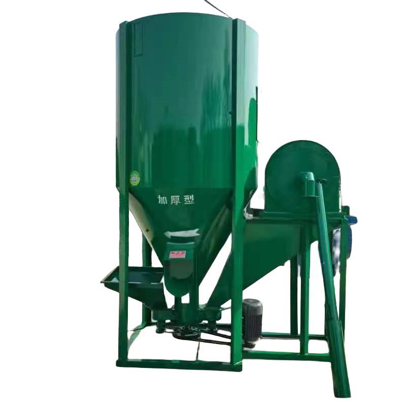 猪饲料搅拌粉碎一体机自吸式玉米粉碎搅拌机1吨容量牛羊饲料机 - 图3