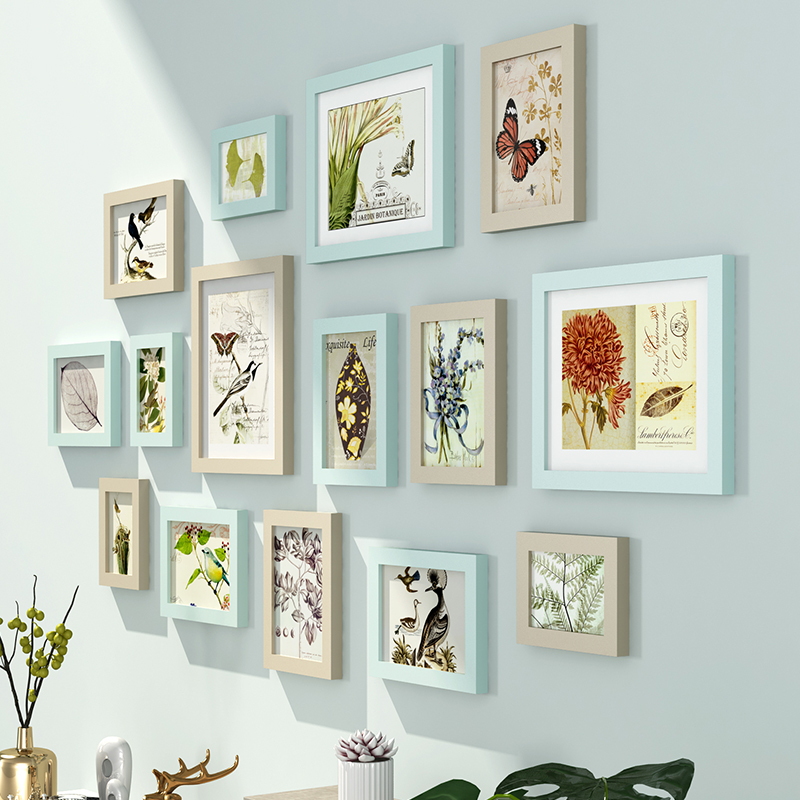 北欧相框a墙创意装饰画框装裱客厅组合儿童小相框照片墙像框架挂 - 图0