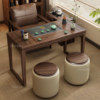Living room balcony solid wood tea table home tea table