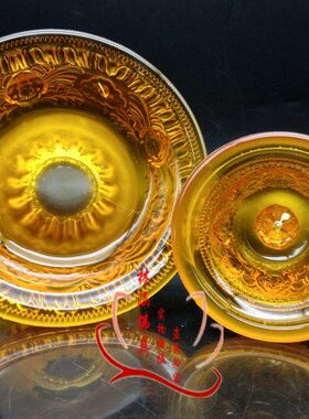 酒杯前小号供佛水式色供护供 藏杯琥珀茶杯琉璃