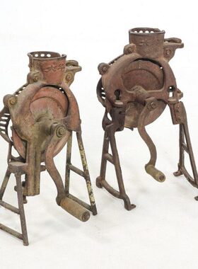 手摇脱粒机老式农村玉米民俗老物件收藏摆件农具铸铁道具老机怀旧