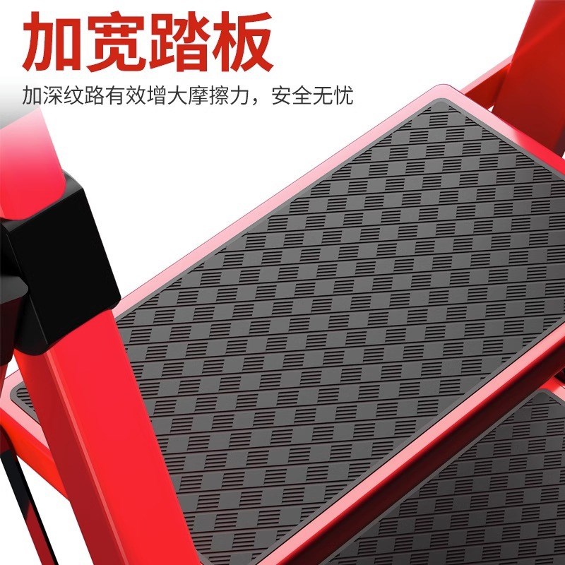 梯子家用折叠伸缩室内楼s梯人字梯多功能加厚铁梯加厚爬梯步梯 - 图0