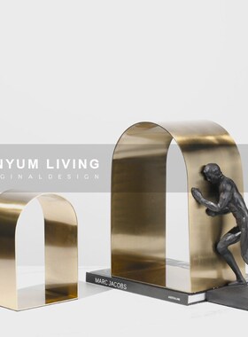 简约现代轻奢金属k软装饰品家居摆件样板房间售楼处酒店玄关摆设