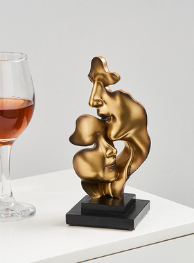 轻奢高档抽象人物摆件家居客厅电视柜酒柜书房装饰V品乔迁新居礼