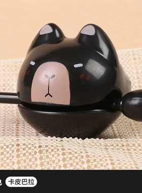网红同款卡皮巴拉木鱼情绪稳定z桌面摆件水豚解压办公室生日小礼