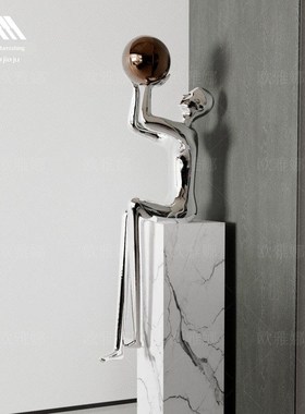 欧雅娜家居创意抽象艺术人物雕塑大型客厅装饰落地灯创意玄关酒店