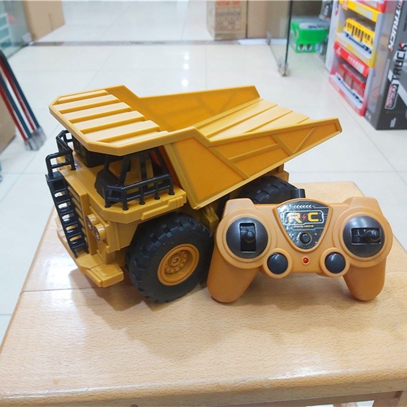 大号儿童电动遥控工程车货柜运输自卸货车挖掘机充电男孩,淘宝优惠券,粉丝福利购,淘宝优惠卷