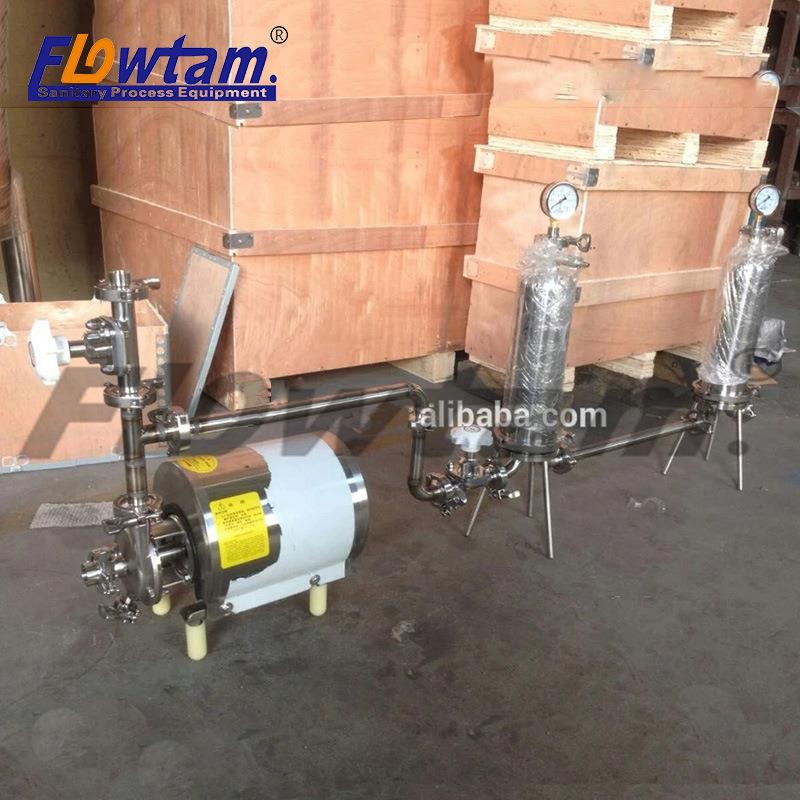 微孔膜过滤器离心泵配套果汁精密桶式不锈钢卫生级过滤设备 - 图2