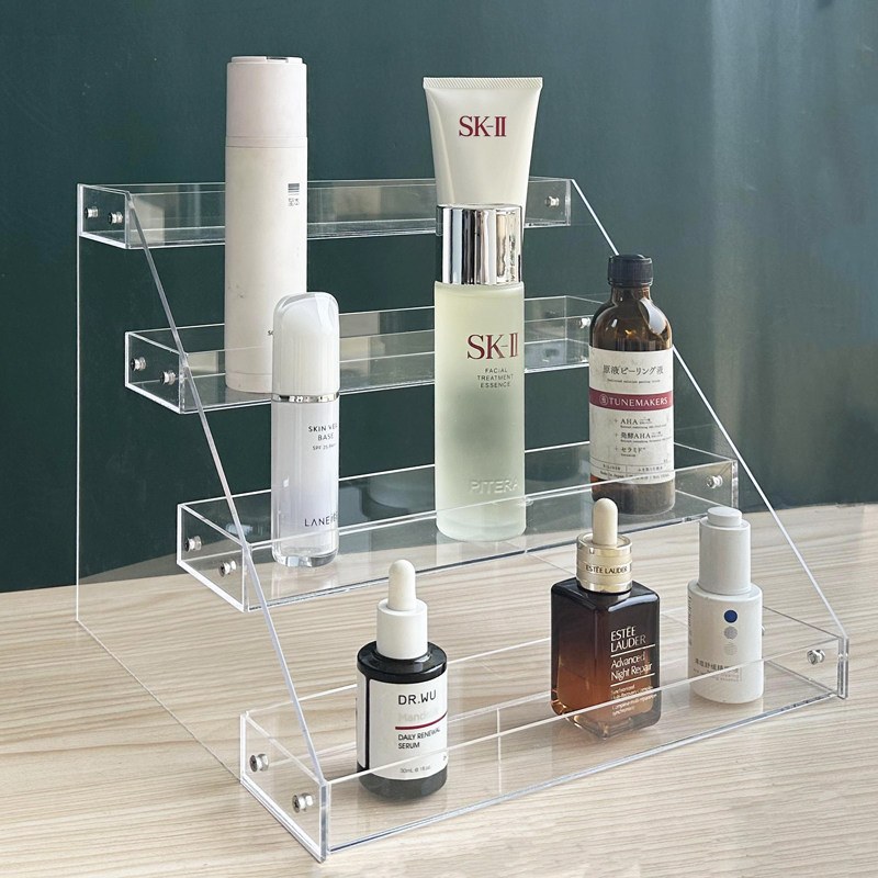 化妆品透明收纳盒化妆桌护肤品香水亚克力展示架饮料架奶茶店杯架,淘宝优惠券,粉丝福利购,淘宝优惠卷