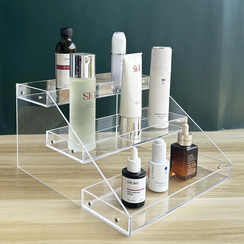 化妆品透明收纳盒化妆桌护肤品香水亚克力展示架饮料架奶茶店杯架,淘宝优惠券,粉丝福利购,淘宝优惠卷