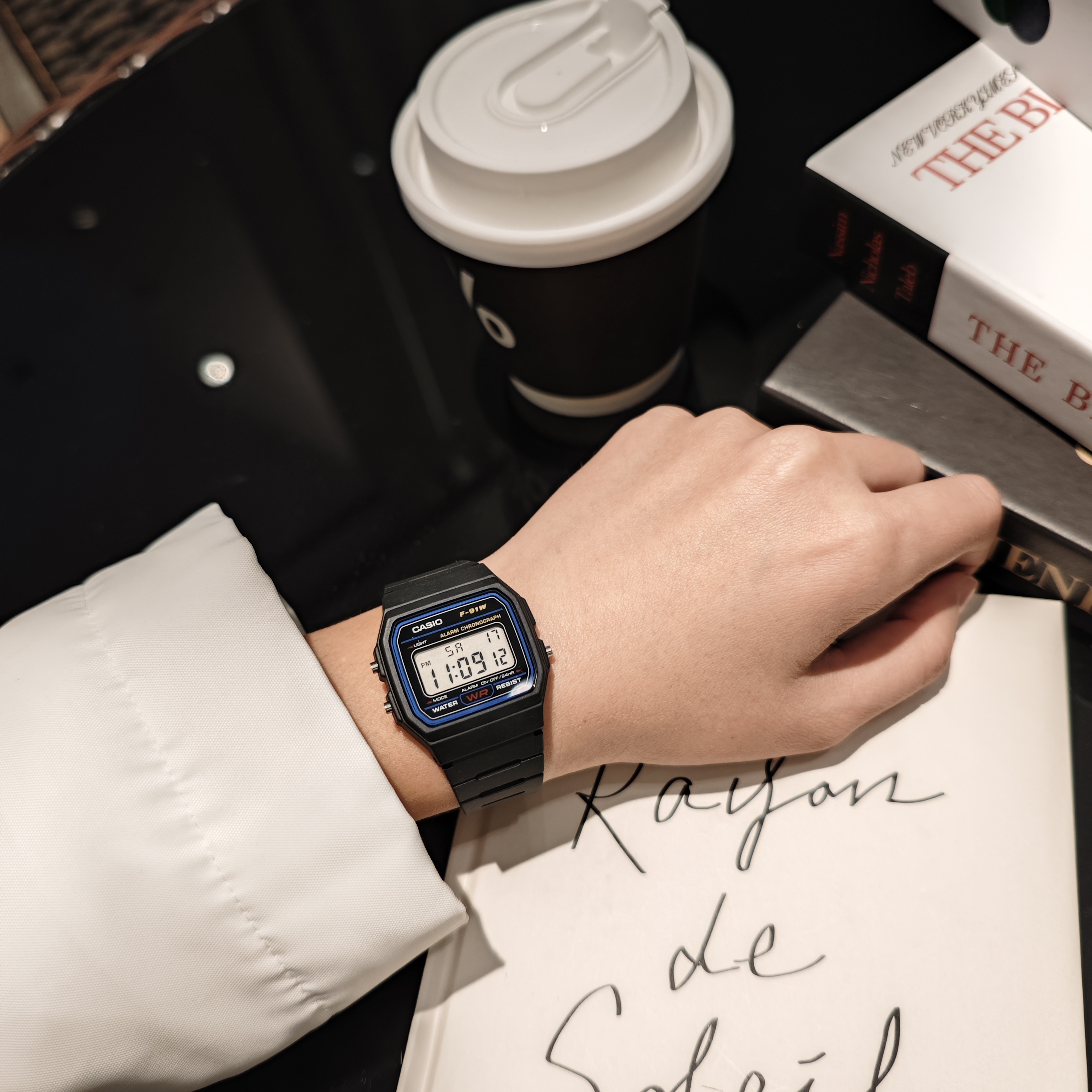 卡西欧(CASIO)手表男女款F91W-1全数字防水夜光复古电子学生手表 - 图1