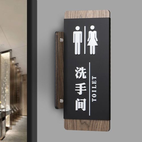 实木亚克力款侧挂科室门牌洗手间会议室牌总经理室高档办公室门牌 - 图1