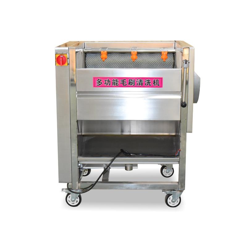 不锈钢清洗机果蔬洗菜机大型多功能气泡清洗机多功能毛刷清洗机 - 图3