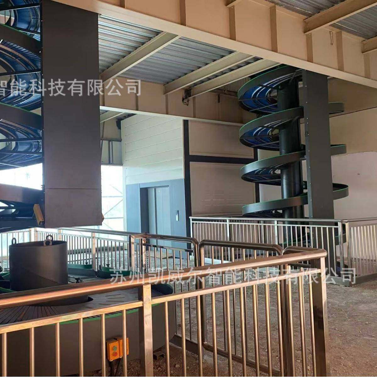 旋转式升降机连续升降使用纸箱周转筐袋盒膜包及桶装水垂直输送,淘宝优惠券,粉丝福利购,淘宝优惠卷