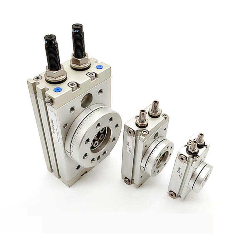 气动旋转摆动气缸回转可调90/180度HRQ2/3/7/10/20/30/50/70/100A - 图3