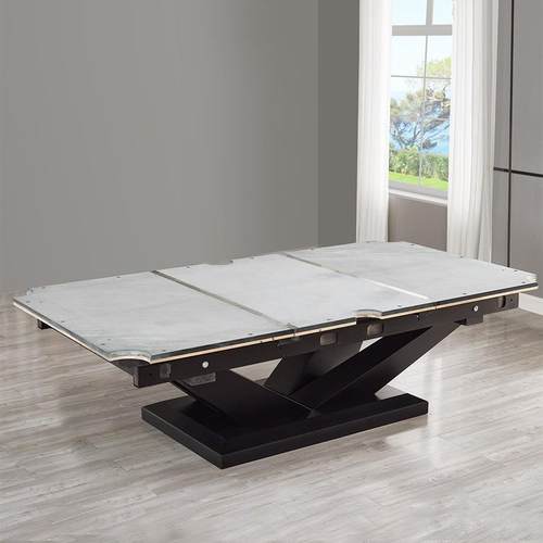 简约轻奢台球桌高端黑八美式九球实木定制家用球台多功能桌球台 - 图2