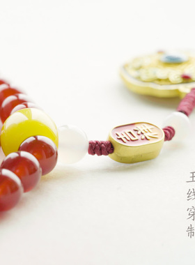 巴西红玛瑙108颗佛珠转运天然