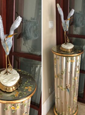 仙鹤玄关23装饰家居饰品桌面工艺品14动物陶瓷装饰客厅摆件门厅