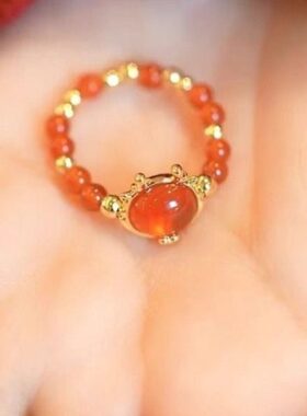 新款年方2024中国风戒指女指龙聚财串珠爆戒指八款招财新中式来财