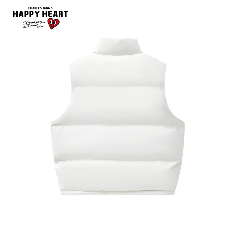 查尔斯桃心 无袖马甲女2025秋冬季爱心加厚保暖棉衣坎肩运动外套,淘宝优惠券,粉丝福利购,淘宝优惠卷