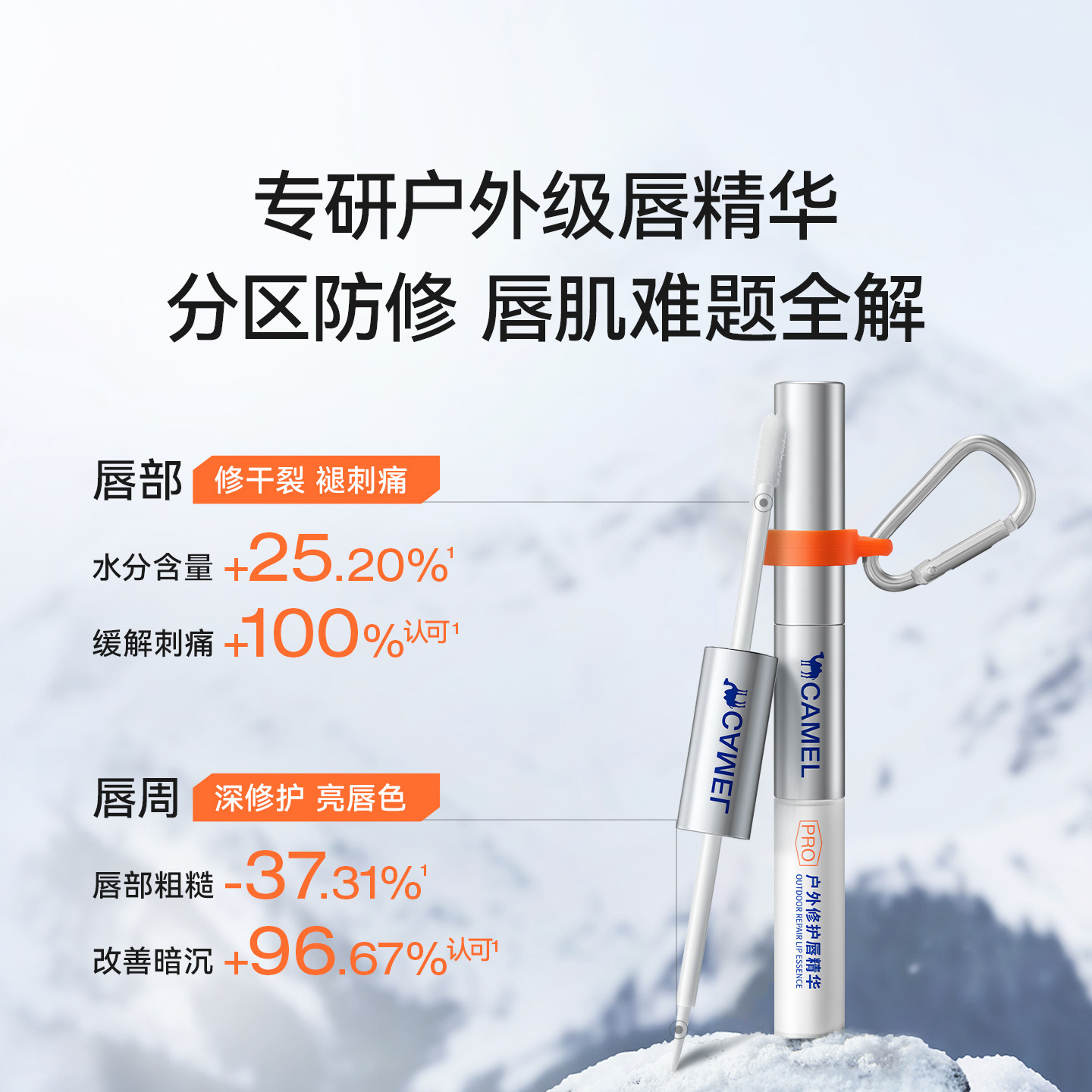 Camel/骆驼唇部精华油修护润唇膏滋润保湿淡化唇纹敏肌专研防干裂