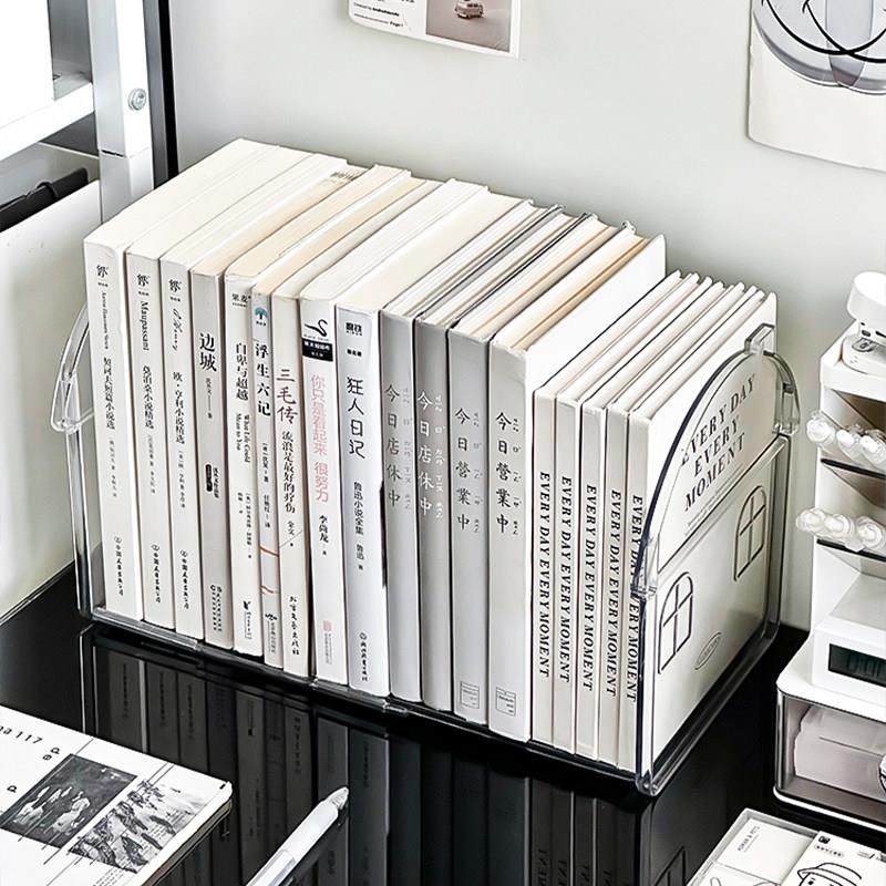 桌面书本置物架可伸缩书架儿童阅读绘本收纳盒书桌上压克力书立架,淘宝优惠券,粉丝福利购,淘宝优惠卷