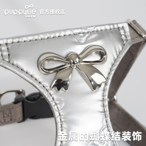 puppytie宠物胸背牵引绳不勒脖外出遛猫神器宠物狗狗胸背带溜猫绳 - 图1