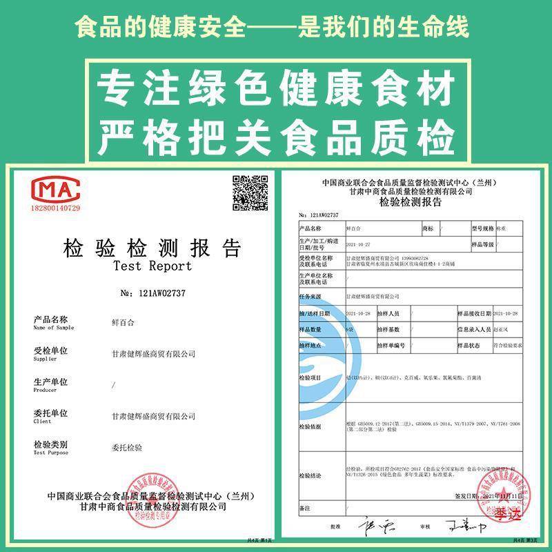 兰州百合新鲜百合500食用甜百合生白合非百合干货甘肃产级包邮 - 图2