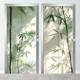 Elevator door magnetic stickers with fresh green plants and high-end feel