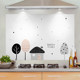 Kitchen oil-proof stickers are waterproof and dirt-resistant, high temperature resistant and removable