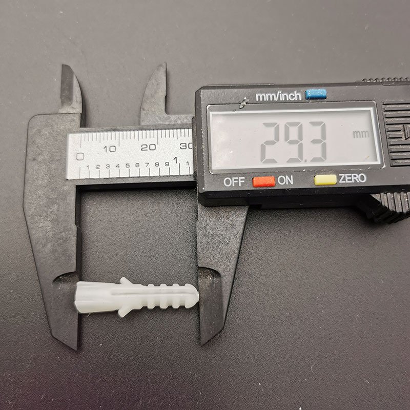 白色塑料膨胀管 M3型号 M3膨胀螺丝 装饰画相框五金配件 1000个装 - 图2