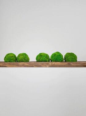 侘寂风木质长托盘绿植软装造景酒店别墅会议长桌餐桌木船装饰摆饰